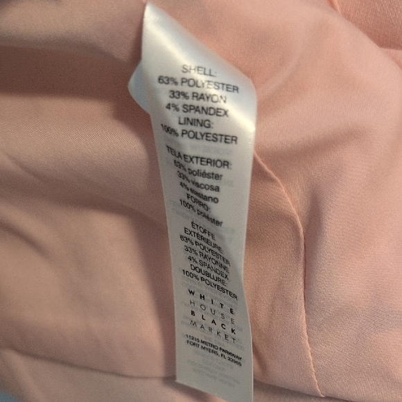 White House Black Market, Pale Pink Double-Breasted Women's Blazer, Sz. 6 - Picture 10 of 12